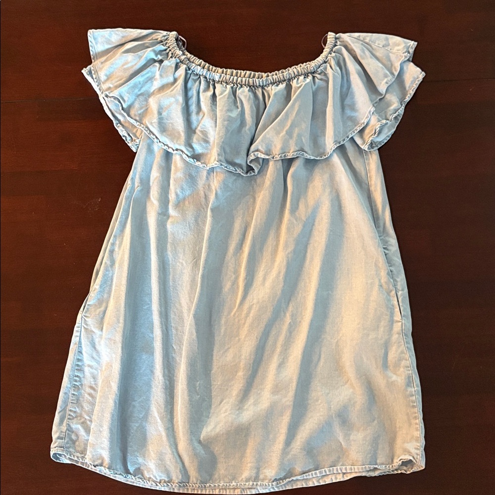 Zara Woman Blue Denim Mini Dress